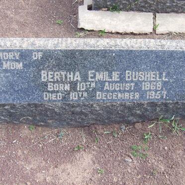BUSHELL Bertha Emilie 1868-1957