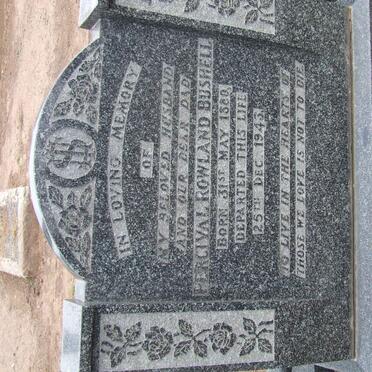 BUSHELL Percival Rowland 1880-1943 &amp; Emma Bertha READ -1947