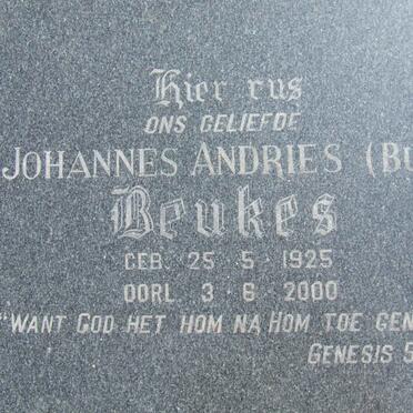 BEUKES Johannes Andries 1925-2000
