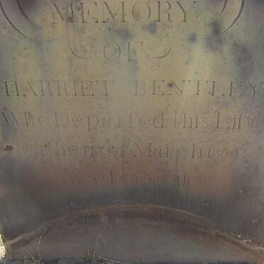 BENTLEY Harriet -1854