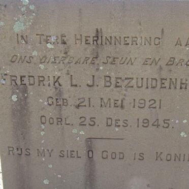 BEZUIDENHOUT Fredrik L.J. 1921-1945