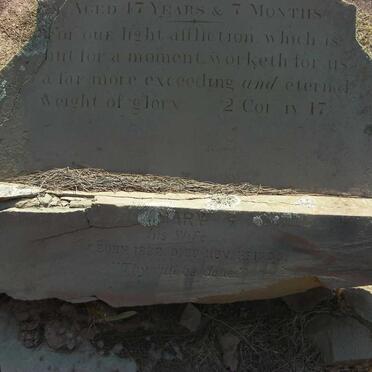 BERTRAM Hermanus Johannes 1821-1871 &amp; Mary 1832-1895 