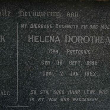 CONING Corneluis Hendrik, de 1894-1954 &amp; Helena Dorothea PRETORIUS 1895-1952