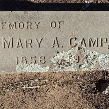 CAMP Arthur E. 1852-1927 &amp; Mary A. 1858-1948