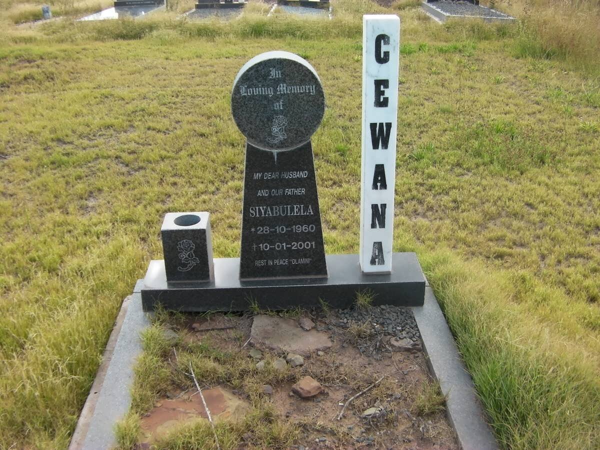 CEWANA Siyabulela 1960-2001
