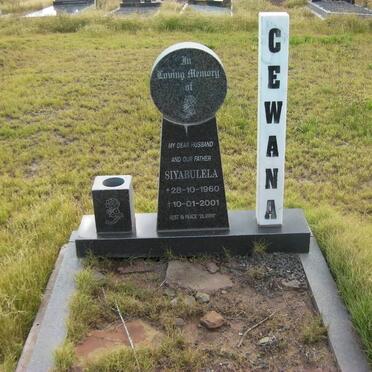 CEWANA Siyabulela 1960-2001