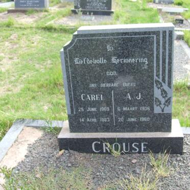 CROUSE Carel 1909-1983 &amp; A.J. 1906 - 1960