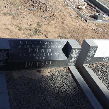 DEYSEL P.M. 1908-1987 &amp; M.M. 1913-1983