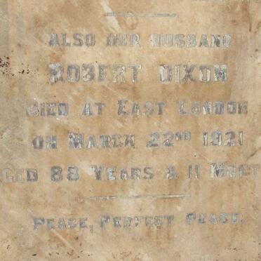 DIXON Robert -1921 &amp; Jane -1915