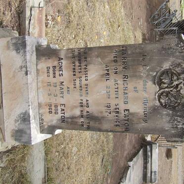 EATON Harry Richard -1917  &amp; Agnes Mary 1880-1960