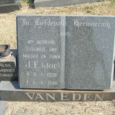 EDEN J.E., van 1939-1990