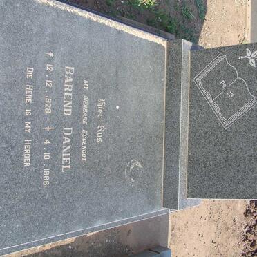 ENGELBRECHT Barend Daniel 1928-1986