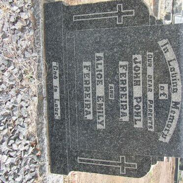 FERREIRA John Pohl &amp; Alice Emily