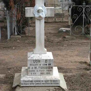 FERGUSON Donald 1908-1911