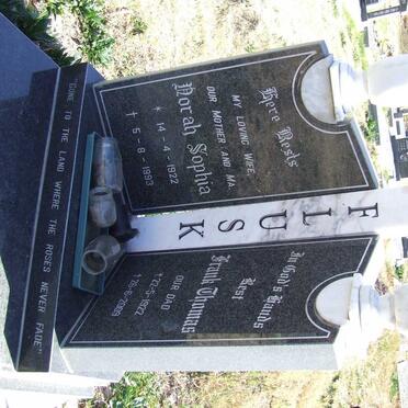 FLUSK Frank Thomas 1922-2009 &amp; Norah Sophia 1922-1993