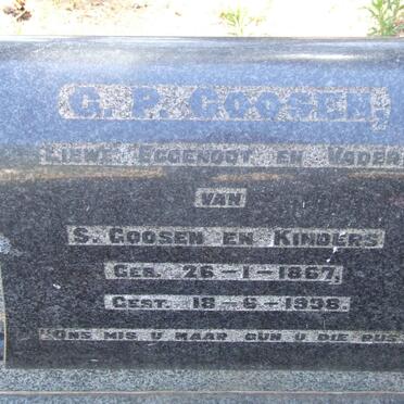 GOOSEN G.P. 1867-1938