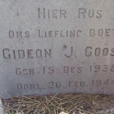 GOOSEN Gideon J. 1838-1944