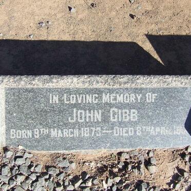 GIBB John 1873-1954