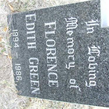 GREEN Florence Edith 1894-1986