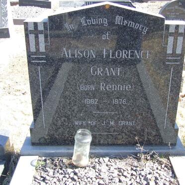 GRANT Alison Florence nee RENNIE 1882-1976