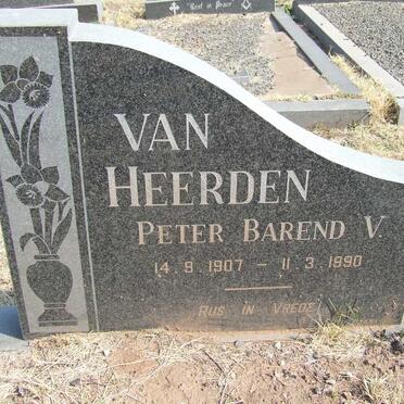 HEERDEN Peter Barend V., van  1907-1990