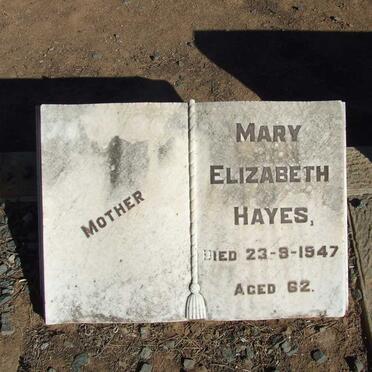 HAYES Mary Elizabeth -1947