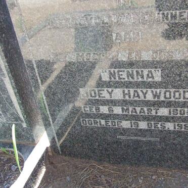 HAYWOOD Joey 1900-1982
