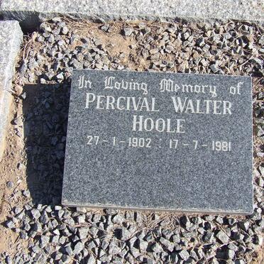 HOOLE Percival Walter 1902-1981 