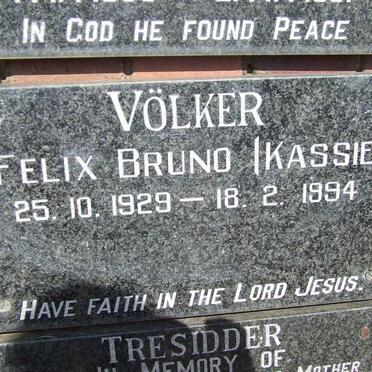 VOLKER Felix Bruno 1929-1994