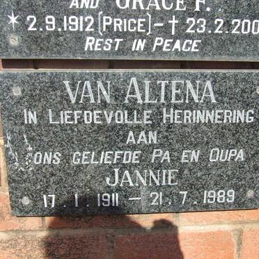 ALTENA Jannie, van 1911-1989