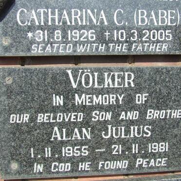 VOLKER Alan Julius 1955-1981