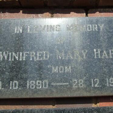 HART Winifred Mary 1890-1978