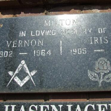 MILTON Vernon 1902-1964 &amp; Iris 1905-1979
