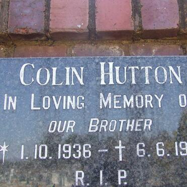 HUTTON Colin 1936-1991