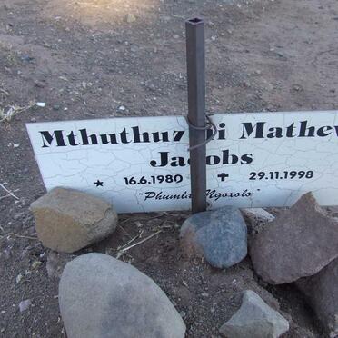 JACOBS Mthuthuzeli Mathew 1980-1998
