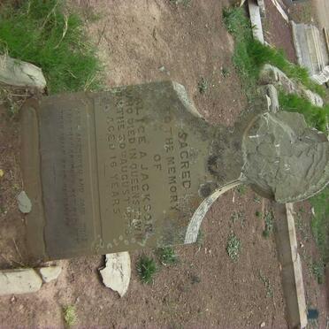 JACKSON Alice A. -1878