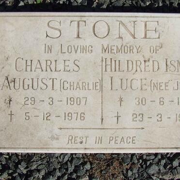 STONE Charles August 1907-1976 &amp; Hildred Ismay Luce JUBY 1912-1998