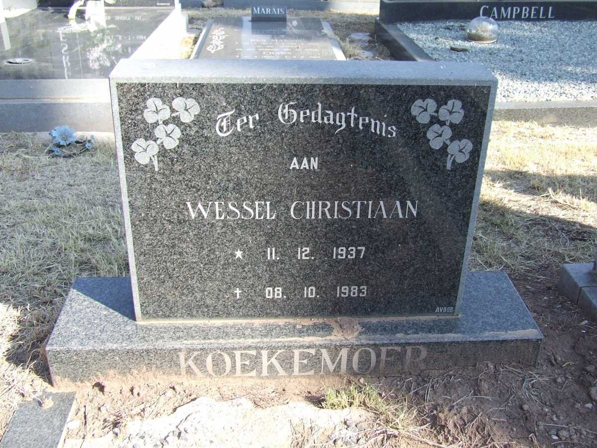KOEKEMOER Wessel Christiaan 1937-1983