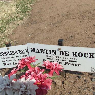KOCK Martin, de 1936-2006 &amp; Emily Josiline 1938-2008 