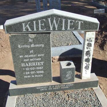 KIEWIET Harriet 1967-1996