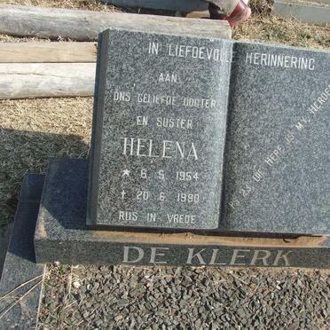 KLERK Helena, de 1954-1990