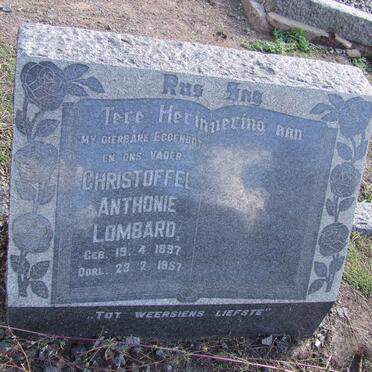 LOMBARD Christoffel Antonie 1897-1957