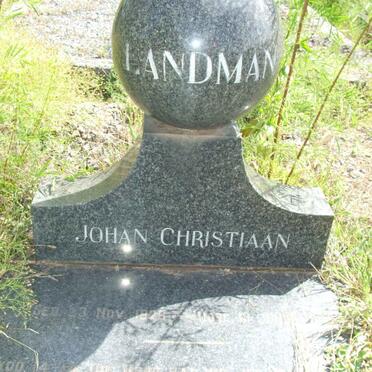 LANDMAN Johan Christiaan 1926-1967