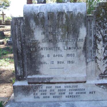 LANDMAN Gert 1900-1951