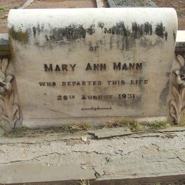 MANN Mary Ann -1931