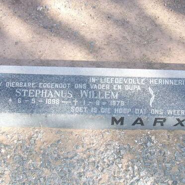MARX Stephanus Willem 1898-1978