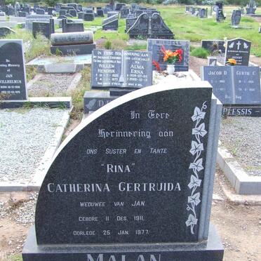 MALAN Catherina Gertruida 1911-1977