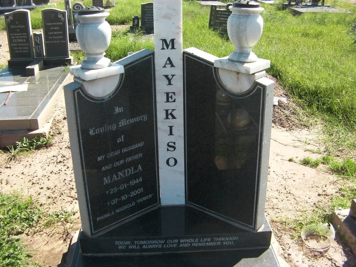 MAYEKISO Mandla 1944-2001