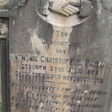 MARAIS Antonie Christoffel 1863-1913