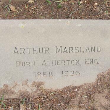 MARSLAND Arthur 1868-1935